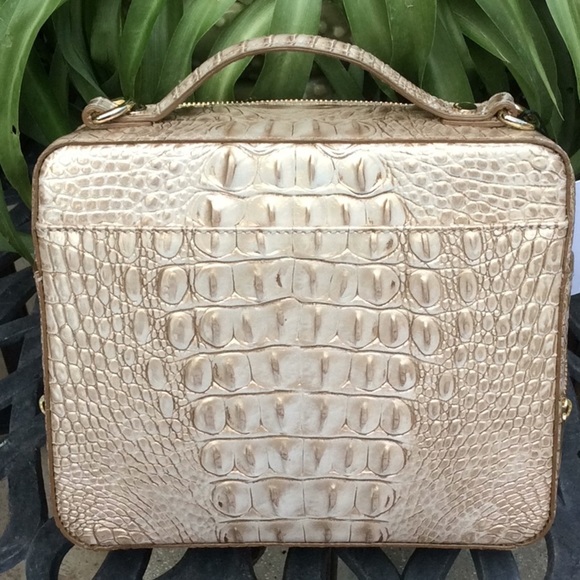 Brahmin Womens Leather Handbag  Tan Size-9" x 8" x 3". - Picture 3 of 9